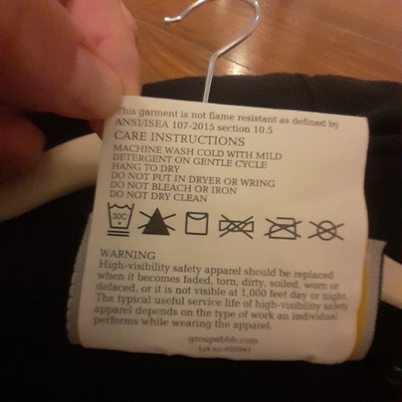 Holmes Workwear Black Zip Up Hoodie Sweatshirt Yellow Silver Reflective Hi Vis - Picture 7 of 15